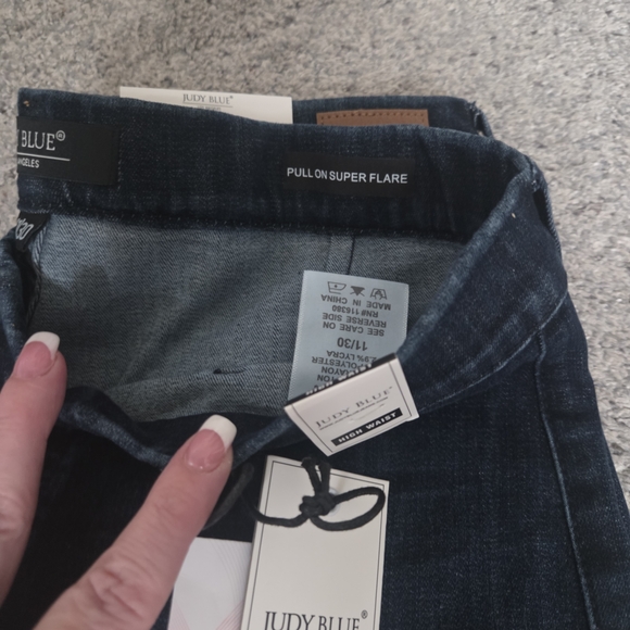 Judy Blue Dark Indigo Flare Jeans - Picture 3 of 3